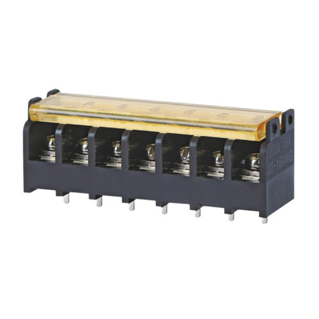 Barrier terminal blocks Screw type 2.5mm² Pin spacing 7.62 mm 7-pole PCB connector 