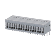 Screwless terminal blocks Push-button 1.0 mm² Pin spacing 2.54 mm 16-pole PCB Connector