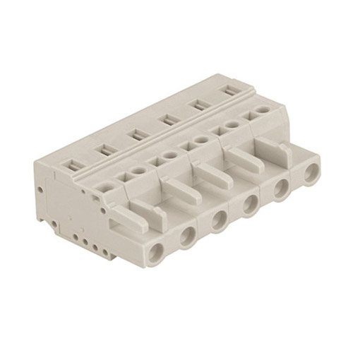 Multi-purpose spring connectors conductor female type 0.2-2.5 mm² Pin spacing 7.5mm 6-pole MCS connector