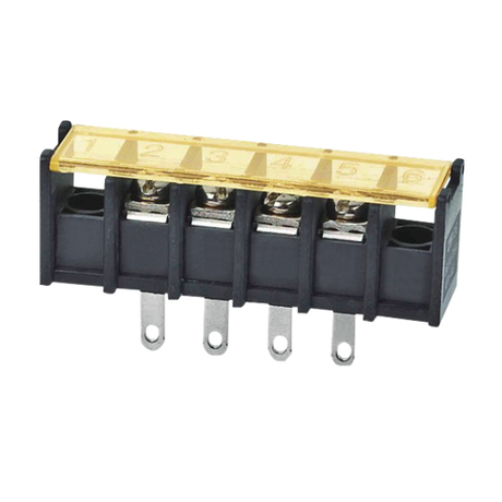 Barrier terminal blocks Screw type 4.0mm² Pin spacing 9.50 mm 4-pole PCB connector 