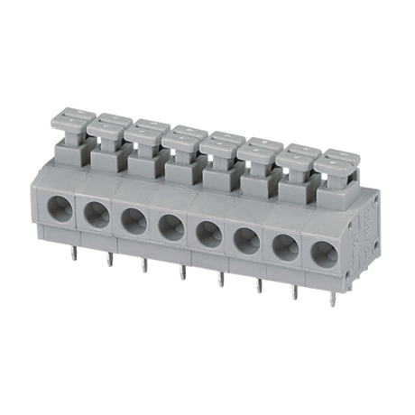 Screwless terminal blocks Push-button 1.5 mm² Pin spacing 10.00 mm 8-pole PCB Connector
