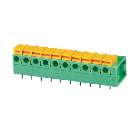 Screwless terminal blocks Push-button 1.5 mm² Pin spacing 5.08 mm 10-pole PCB Connector